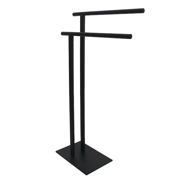SCC6030 Freestanding Double Towel Rack, Matte Black